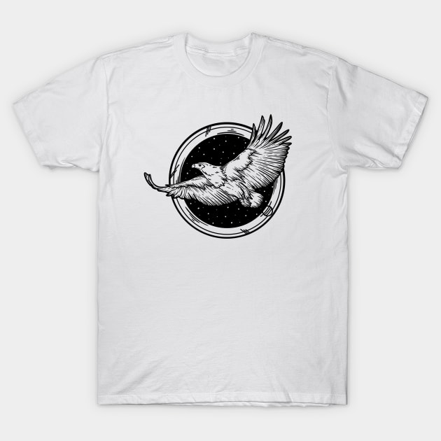 Free As A Bird x Inktober 22 T-Shirt by P7 illustrations 